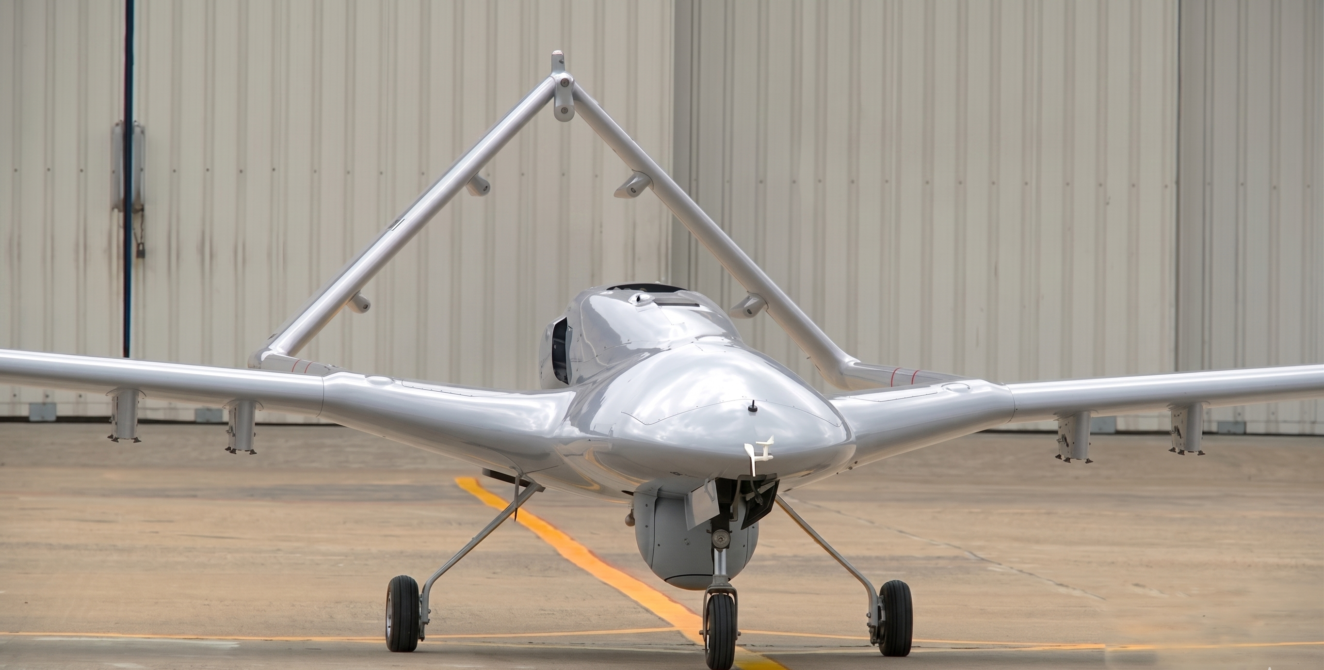 Combat UAV on airfield